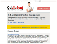 Tablet Screenshot of oddluzeni.org
